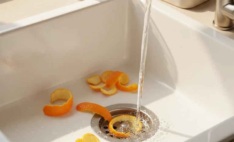 Kötü Lavabo Kokularına Doğal ve Ekonomik Çözüm: Portakal Kabuğu Mucizesi