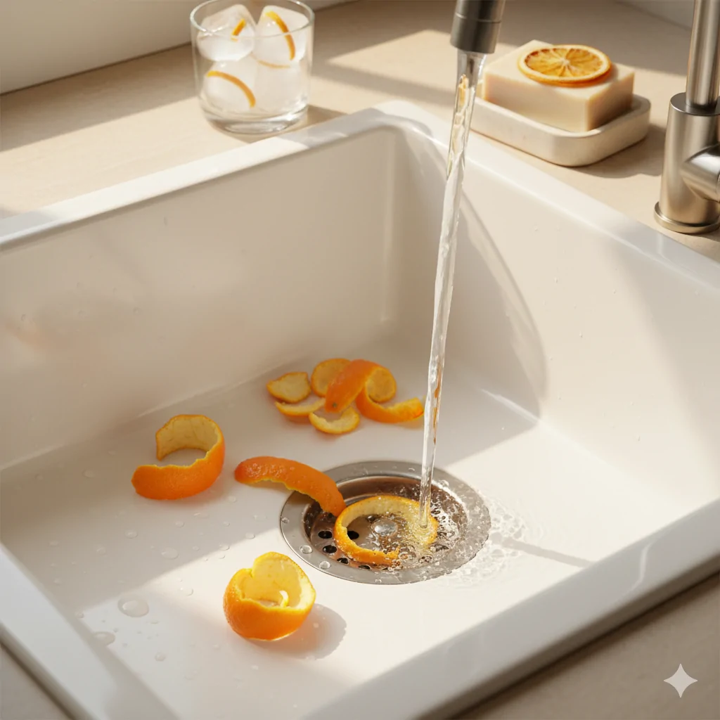 Kötü Lavabo Kokularına Doğal ve Ekonomik Çözüm: Portakal Kabuğu Mucizesi