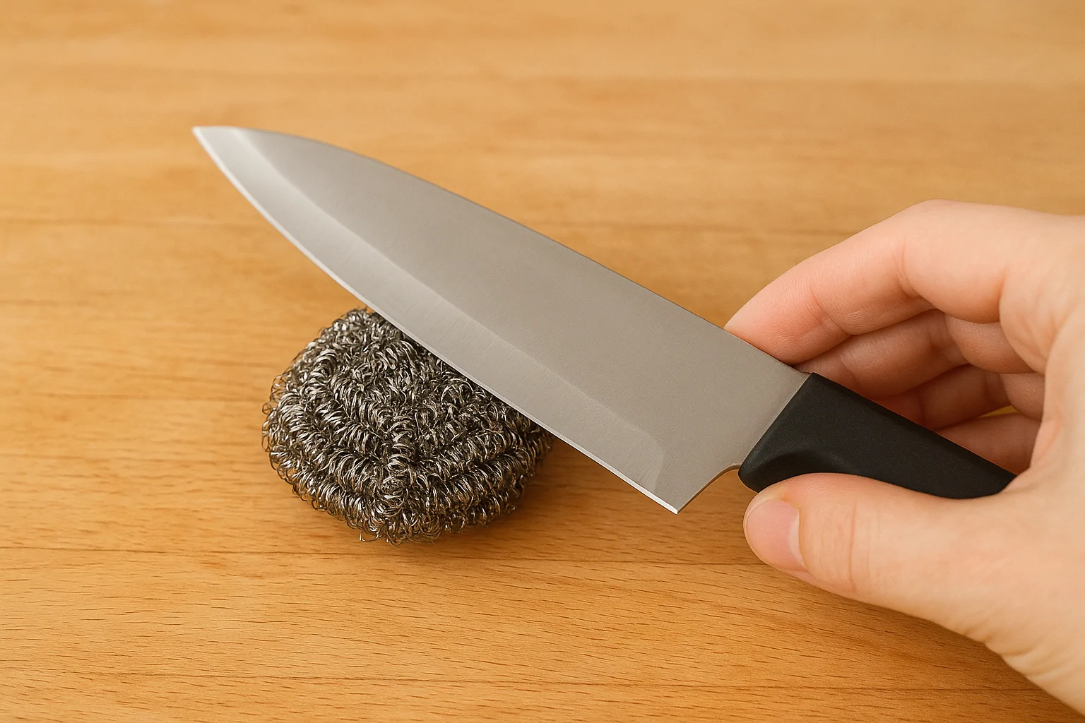 Bıçağınızı Bulaşık Teliyle Bileyleyin: 3 Dakikada Pratik Keskinlik!