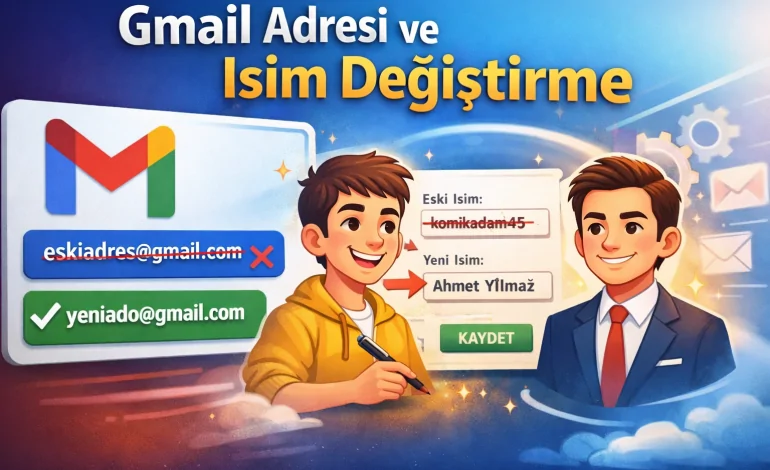Gmail’de E-posta Adı Değiştirme Dönemi Başladı
